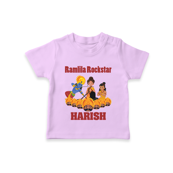 Ramlila Rockstar Tshirt | Custom Baby Tshirt for Festival Fun - LILAC - 0-5 Months Old (Chest 17")