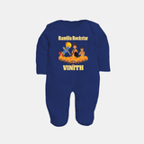 Ramlila Rockstar Sleep Suit | Custom Baby Sleep Suit for Festival Fun - NAVY BLUE - New Born (Chest 7.5")