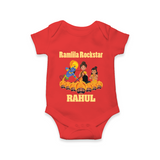 Ram Leela Rockstar Romper - RED - New Born (Chest 14")