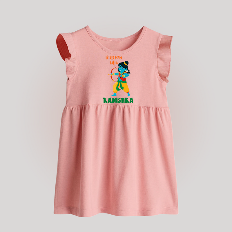 Little Ram Lalla Baby frock | Personalized Baby frock for Ayodhya Celebration - BABY PINK - 0 - 3 Months Old (Chest 17")