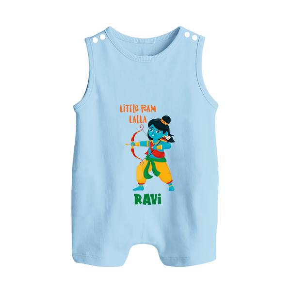 Little Ram Archer Button Romper - BABY BLUE - New Born (Chest 18")