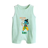 Little Ram Archer Button Romper - MINT GREEN - New Born (Chest 18")