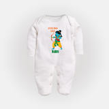 Little Ram Archer Full Body Suit - WHITE - New Born (Chest 7.5")