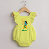 Little Ram Archer Romper frock - PASTEL YELLOW - 0 - 3 Months Old (Chest 19")