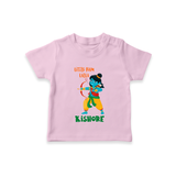 Little Ram Lalla Tshirt | Personalized Baby Tshirt for Ayodhya Celebration - BABY PINK - 0-5 Months Old (Chest 17")