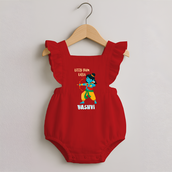 Little Ram Archer Romper frock - RED - 0 - 3 Months Old (Chest 19")