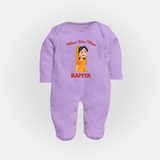 Mini Sita Maa Full Body Suit - LILAC - New Born (Chest 7.5")