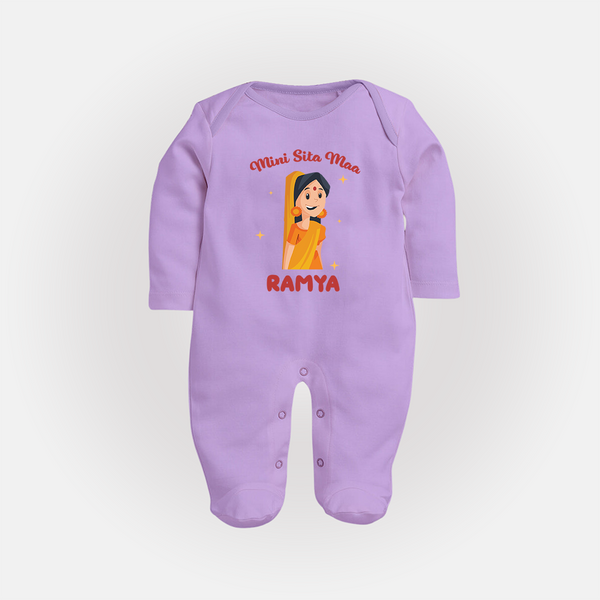 Mini Sita Maa Full Body Suit - LILAC - New Born (Chest 7.5")