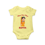 Mini Sita Maa Romper - PASTEL YELLOW - New Born (Chest 14")