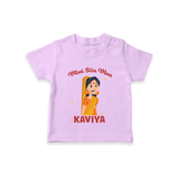 Mini Sita Maa Tshirt | Custom Baby Tshirt for Festival Spirit - LILAC - 0-5 Months Old (Chest 17")