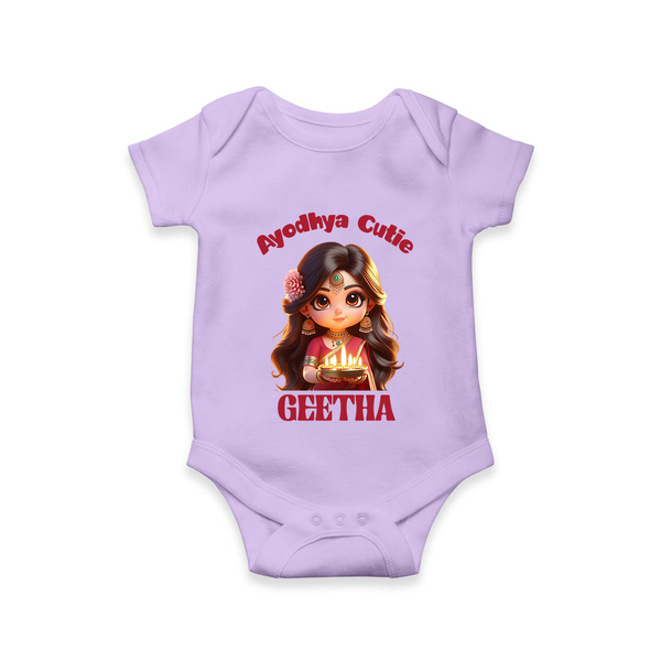 Ayodhya Princess Romper - LILAC - New Born (Chest 14")