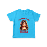 Ayodhya Cutie Tshirt | Personalized Baby Tshirt for Dussehra Festivities - SKY BLUE - 0-5 Months Old (Chest 17")