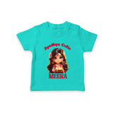 Ayodhya Cutie Tshirt | Personalized Baby Tshirt for Dussehra Festivities - TEAL - 0-5 Months Old (Chest 17")