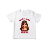 Ayodhya Cutie Tshirt | Personalized Baby Tshirt for Dussehra Festivities - WHITE - 0-5 Months Old (Chest 17")
