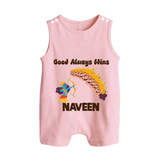Good Always Wins Romper Suit | Personalized Baby Romper Suit for Festival Celebration - BABY PINK - 0 - 5 Months Old (Chest 18")