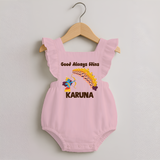 Good Triumph Over Evil Romper frock - BABY PINK - 0 - 3 Months Old (Chest 19")