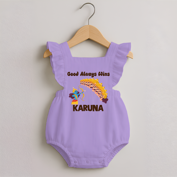 Good Triumph Over Evil Romper frock - LILAC - 0 - 3 Months Old (Chest 19")