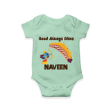 Good Always Wins Romper | Personalized Baby Romper for Festival Celebration - MINT GREEN - New Born (Chest 14")