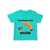 Good Always Wins Tshirt | Personalized Baby Tshirt for Festival Celebration - TEAL - 0-5 Months Old (Chest 17")