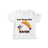 Good Always Wins Tshirt | Personalized Baby Tshirt for Festival Celebration - WHITE - 0-5 Months Old (Chest 17")