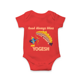 Good Triumph Over Evil Romper - RED - New Born (Chest 14")