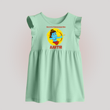 Our Little Vijayadashami Hero Baby frock | Custom Baby frock for Dussehra - MINT GREEN - 0 - 3 Months Old (Chest 17")