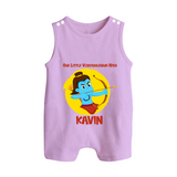 Our Little Vijayadashami Hero Romper Suit | Custom Baby Romper Suit for Dussehra - LILAC - 0 - 5 Months Old (Chest 18")