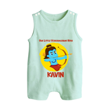 Our Little Vijayadashami Hero Romper Suit | Custom Baby Romper Suit for Dussehra - MINT GREEN - 0 - 5 Months Old (Chest 18")