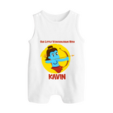 Our Little Vijayadashami Hero Romper Suit | Custom Baby Romper Suit for Dussehra - WHITE - 0 - 5 Months Old (Chest 18")