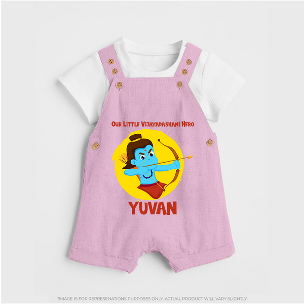 Little Vijayadashami Hero Dungaree - BABY PINK - 0 - 5 Months Old (Chest 18")