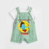 Little Vijayadashami Hero Dungaree - MINT GREEN - 0 - 5 Months Old (Chest 18")