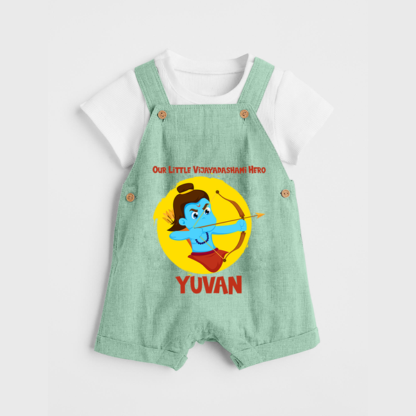 Little Vijayadashami Hero Dungaree - MINT GREEN - 0 - 5 Months Old (Chest 18")