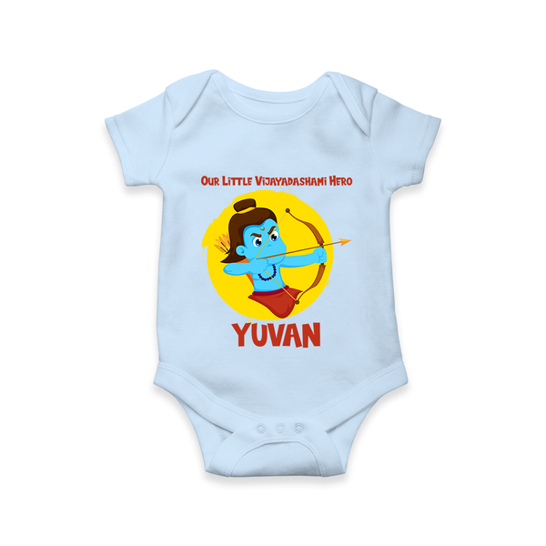 Little Vijayadashami Hero Romper - BABY BLUE - New Born (Chest 14")