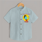 Our Little Vijayadashami Hero Shirt | Custom Baby Shirt for Dussehra - ARCTIC BLUE - 0 - 6 Months Old (Chest 23")