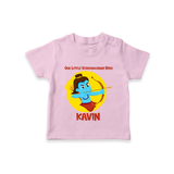 Our Little Vijayadashami Hero Tshirt | Custom Baby Tshirt for Dussehra - BABY PINK - 0-5 Months Old (Chest 17")