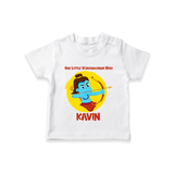 Our Little Vijayadashami Hero Tshirt | Custom Baby Tshirt for Dussehra - WHITE - 0-5 Months Old (Chest 17")