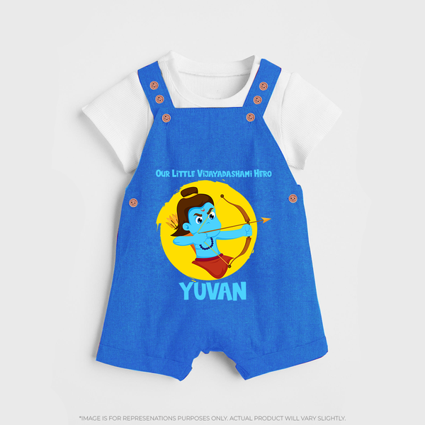 Little Vijayadashami Hero Dungaree - COBALT BLUE - 0 - 5 Months Old (Chest 18")