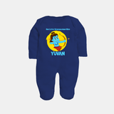 Little Vijayadashami Hero Full Body Suit - NAVY BLUE - New Born (Chest 7.5")