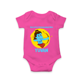 Little Vijayadashami Hero Romper - HOT PINK - New Born (Chest 14")