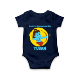 Little Vijayadashami Hero Romper - NAVY BLUE - New Born (Chest 14")