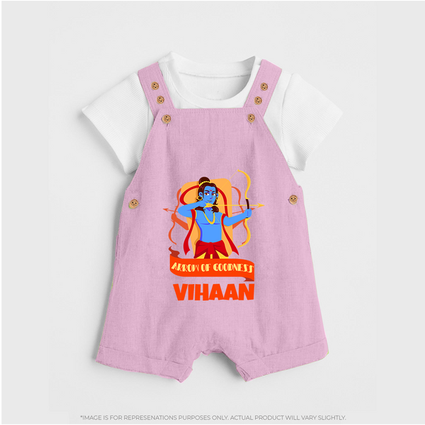 Arrow Of Goodness Dungaree - BABY PINK - 0 - 5 Months Old (Chest 18")