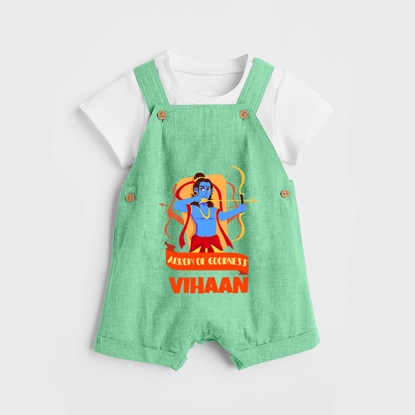 Arrow Of Goodness Dungaree - GREEN - 0 - 5 Months Old (Chest 18")