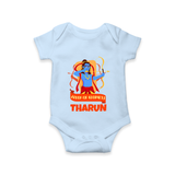 Arrow of Goodness Romper | Personalized Baby Romper for Festival Fun - BABY BLUE - New Born (Chest 14")