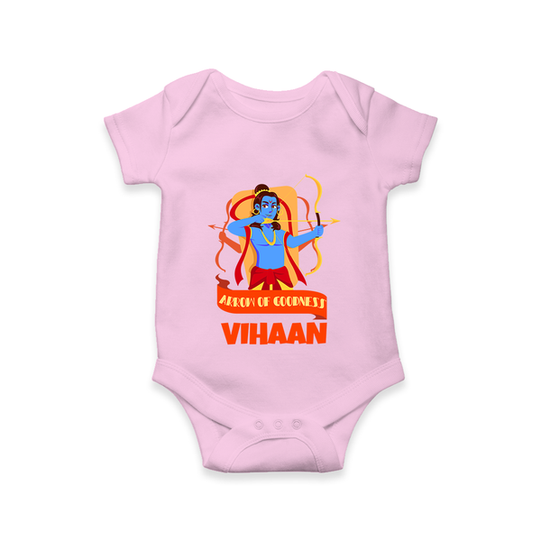 Arrow Of Goodness Romper - BABY PINK - New Born (Chest 14")