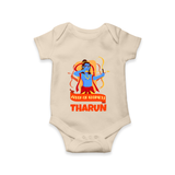 Arrow of Goodness Romper | Personalized Baby Romper for Festival Fun - IVORY - New Born (Chest 14")