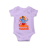 Arrow of Goodness Romper | Personalized Baby Romper for Festival Fun - LILAC - New Born (Chest 14")