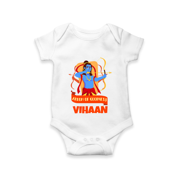 Arrow Of Goodness Romper - WHITE - New Born (Chest 14")