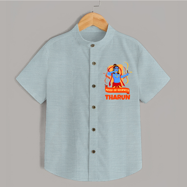 Arrow of Goodness Shirt | Personalized Baby Shirt for Festival Fun - ARCTIC BLUE - 0 - 6 Months Old (Chest 23")