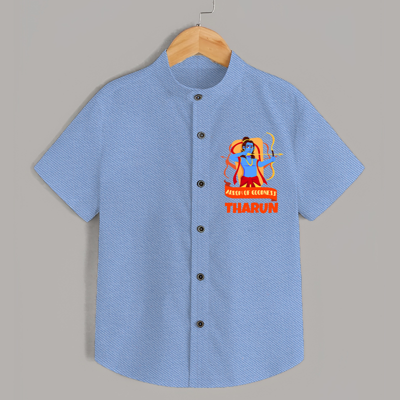 Arrow of Goodness Shirt | Personalized Baby Shirt for Festival Fun - SKY BLUE - 0 - 6 Months Old (Chest 23")