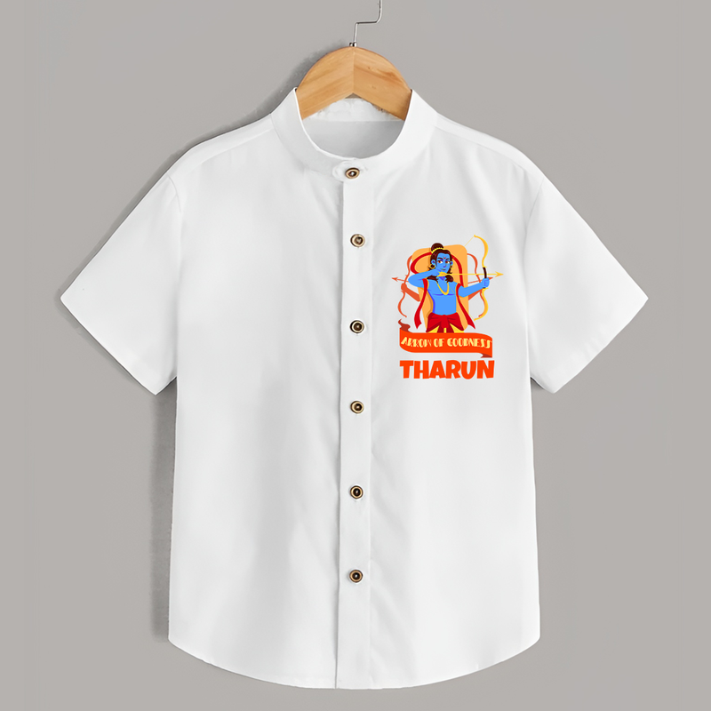 Arrow of Goodness Shirt | Personalized Baby Shirt for Festival Fun - WHITE - 0 - 6 Months Old (Chest 23")